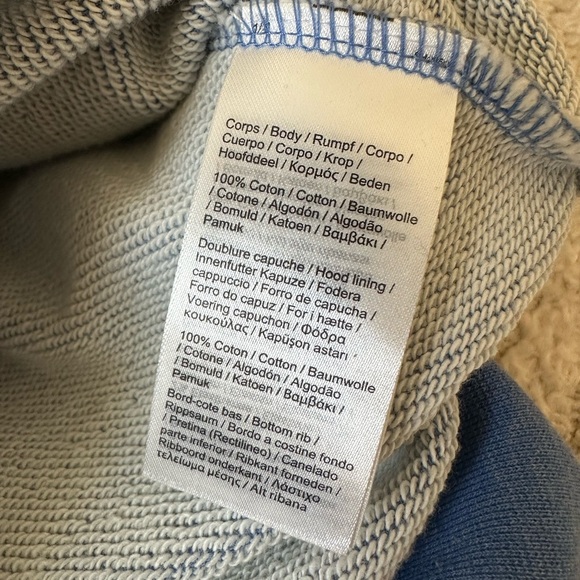 NWT Mens’a Lacoste Graphic Signature Logo Pullover Hoodie Blue Size 6 (XL) - Picture 8 of 8